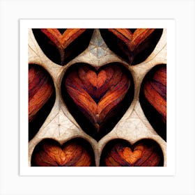 Hearts Art Print