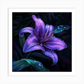 Jeweled Bloom (3) Art Print