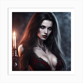 Gothic Beauty Art Print