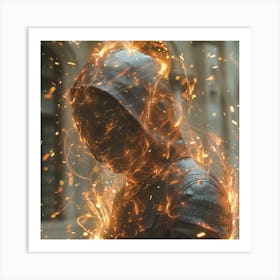 Fire And Ice 1 Art Print