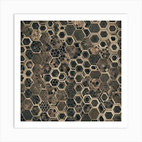 Hexagonal Pattern 3 Art Print