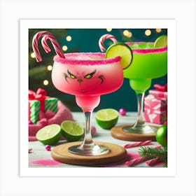 Thee grinch Margaritas Art Print