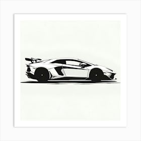 A sports car Art Print