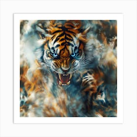 Invading Tiger Art Print