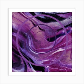 Purple Circle Art Print