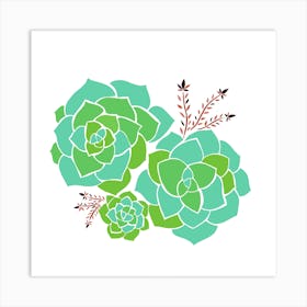 Succulents Art Print