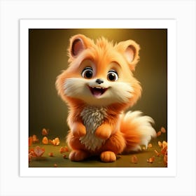 Cute Fox 62 Art Print