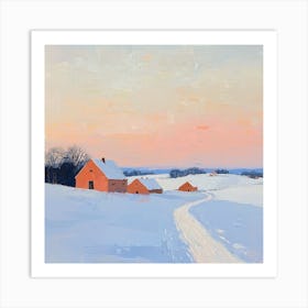 House In The Snow 5 Art Print