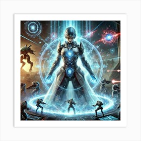 A Highly Detailed Science Fiction Illustration Of Plasma Nova Field Art Print