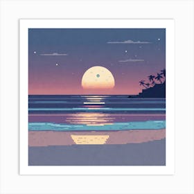 Pixel Art Art Print