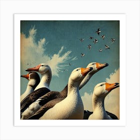 Flock Of Geese 1 Art Print