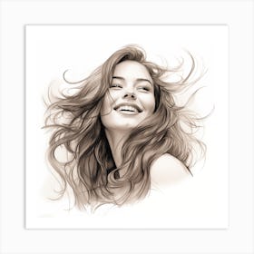 Portrait Of A Woman Art Print