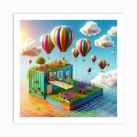 House In The Sky 1 Art Print