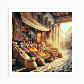 Spice Market In Rome Art Print