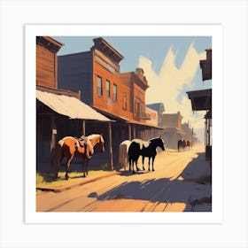 Western Town Art Print