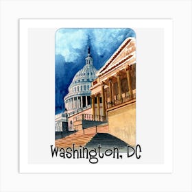 Capitol, Washington Dc Art Print