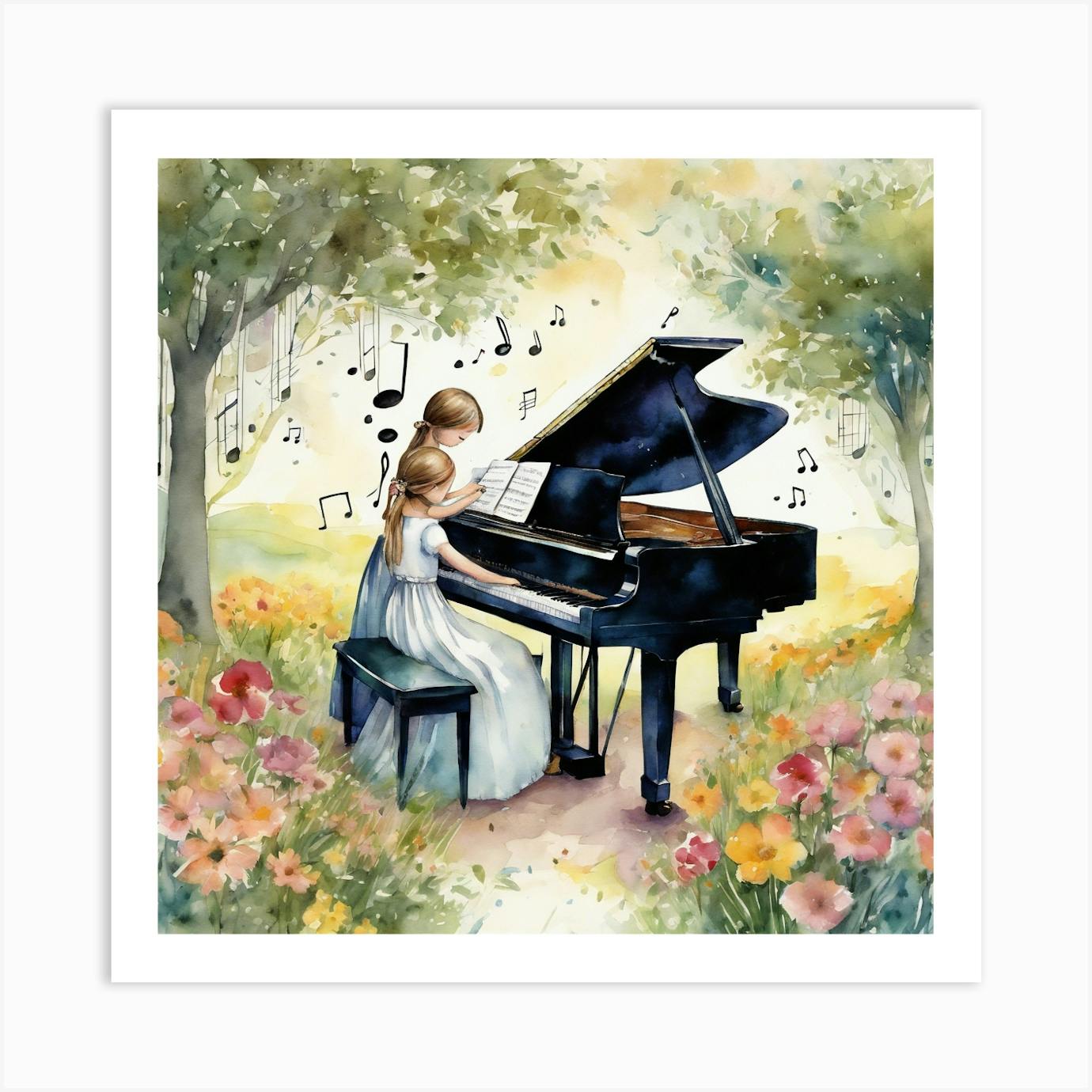 Grand Piano Solo Art Print 2 Art PrintGrand Piano Solo Art Print 2 Art Print  