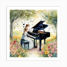 Grand Piano Solo Art Print 2 Art Print