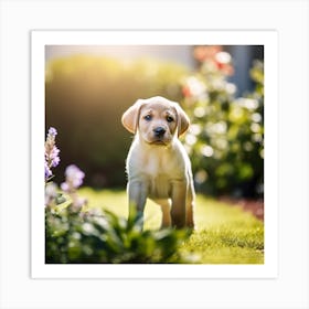 Labrador Retriever Puppy Art Print