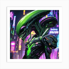 Alien City 3 Art Print