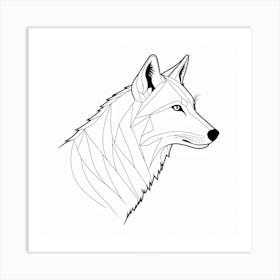 Wolf Head Art Print