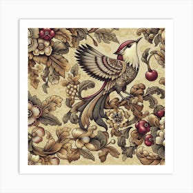 Bird On A Branch Art Print