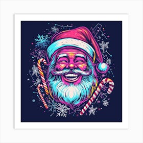 Santa Claus.Generated AI. Wall Art Print 3 Art Print