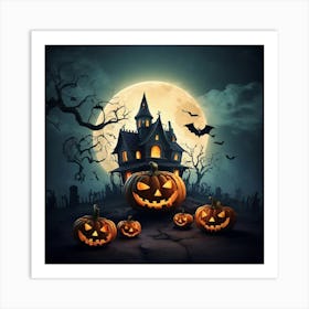 Halloween Pumpkins 23 Art Print