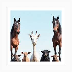 Herd Of Horses Art Print