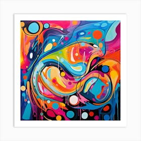 Juangisme Mindless Journey Abstract Art #14 Art Print