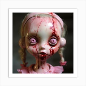 Bloody Doll Art Print