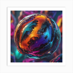 Spheres Of Color Dab does the same Art Print