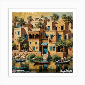 Egyptian Village Art Print