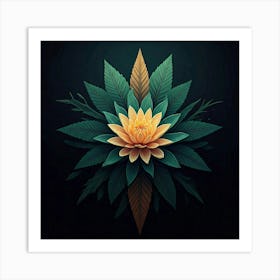 Flower Of Marijuana 1 Art Print