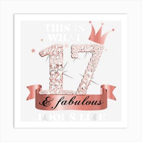 17 & Fabulous I Black Peach Party Group Candid Photo Outfit Art Print