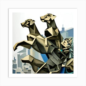 Origami Art Art Print