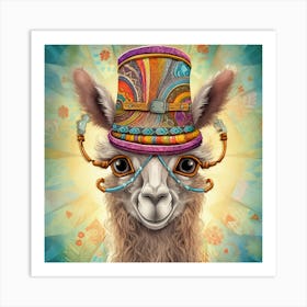 Llama With Glasses 2 Poster