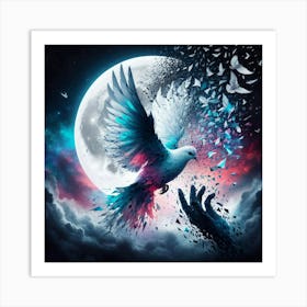 Dove In The Sky Art Print