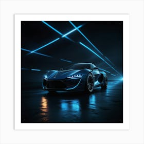 Futuristic Sports Car 3 Art Print