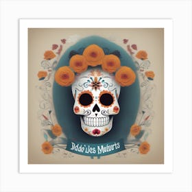 Day Of The Dead Skull Art Print