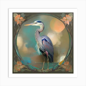 Blue Heron 6 Art Print