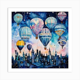 Hot Air Balloons Art Print