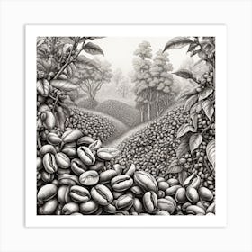 Coffee Beans 206 Art Print