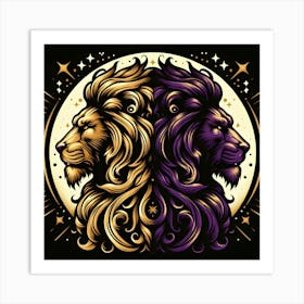 Lions Art Print