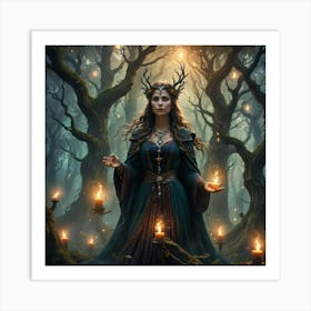 Fairy In The Forest Art Print