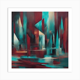 Abstract Cityscape Art Print