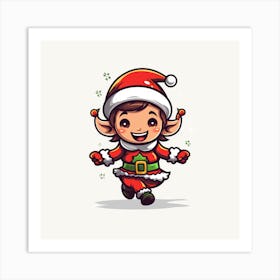 Christmas Elf 5 Art Print