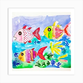 Colorful Fish 1 Art Print