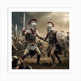 Spartan Battle Art Print