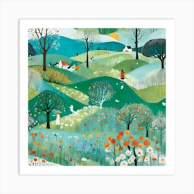 Spring Day In The Country Art Print